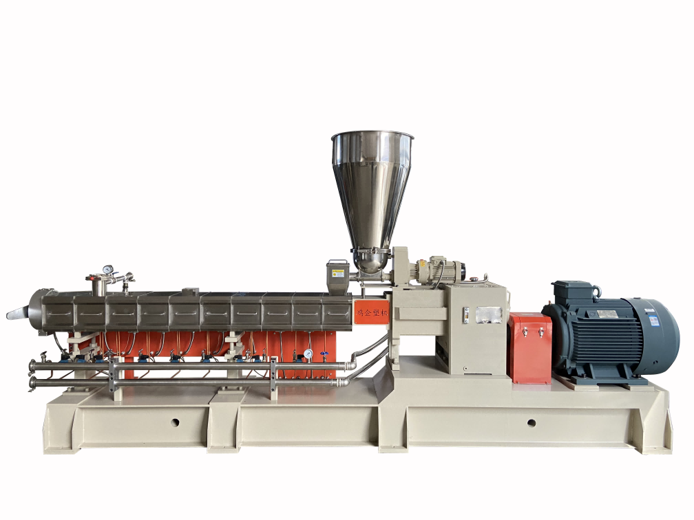 Polymer Recycling Twin Screw Plastic Extruder